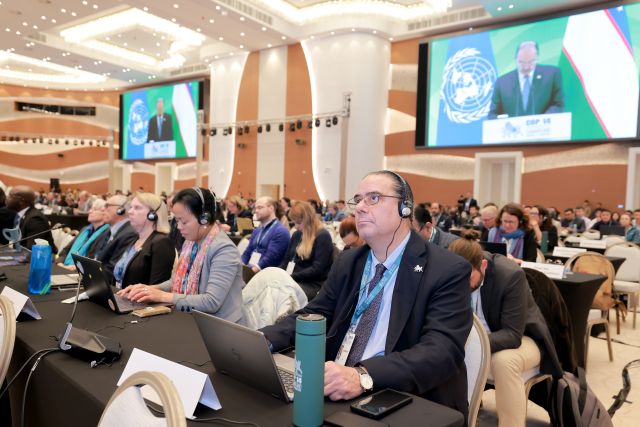 IUCN delegation at the CMS COP14 opening ceremony