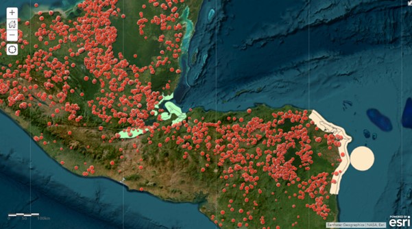 Mapa de puntos de calor