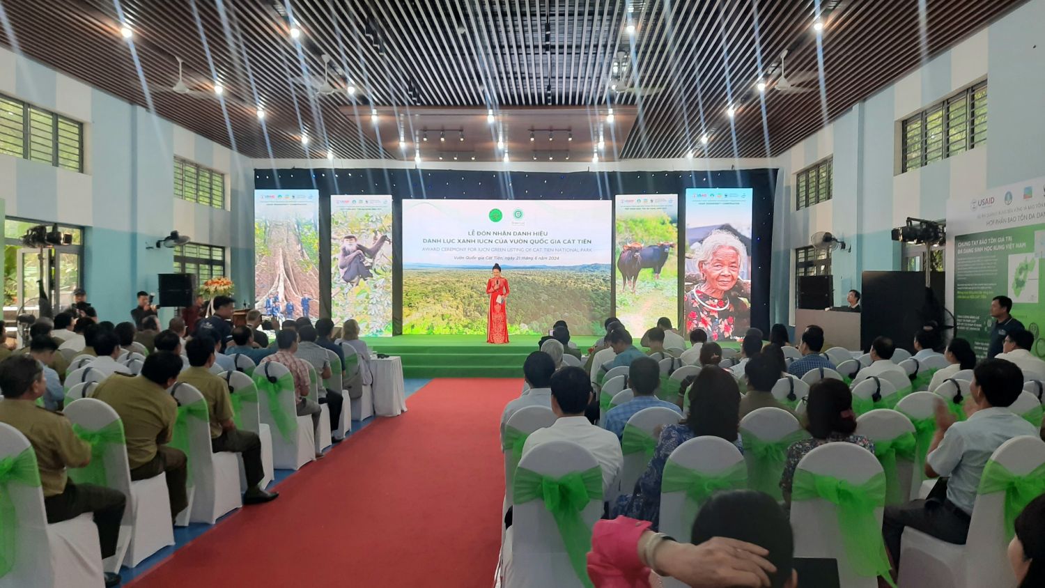 Participants attended the IUCN GL award ceremony for Cat Tien NP