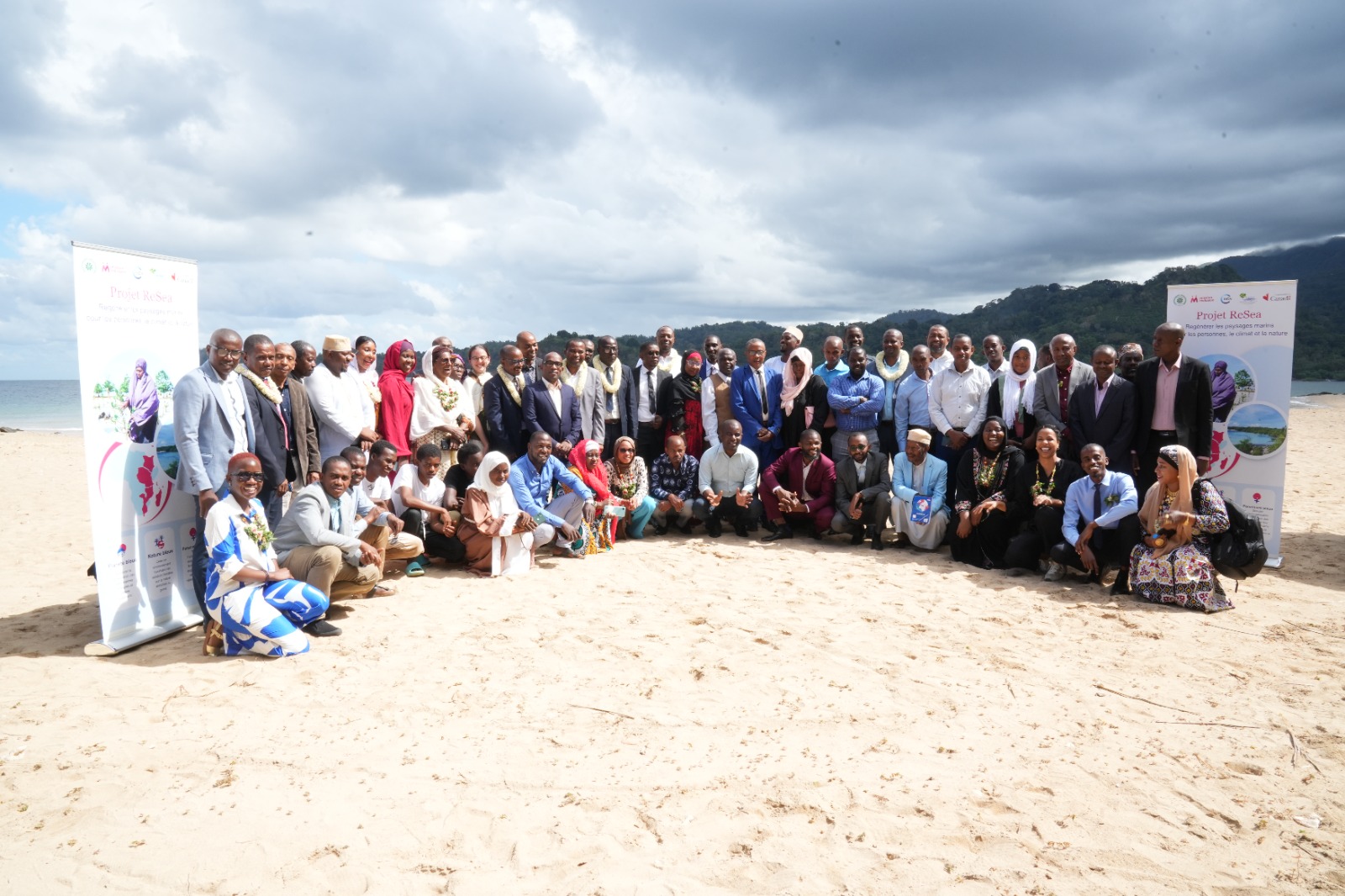 Group photo for ReSea Project launch in Comoros. 