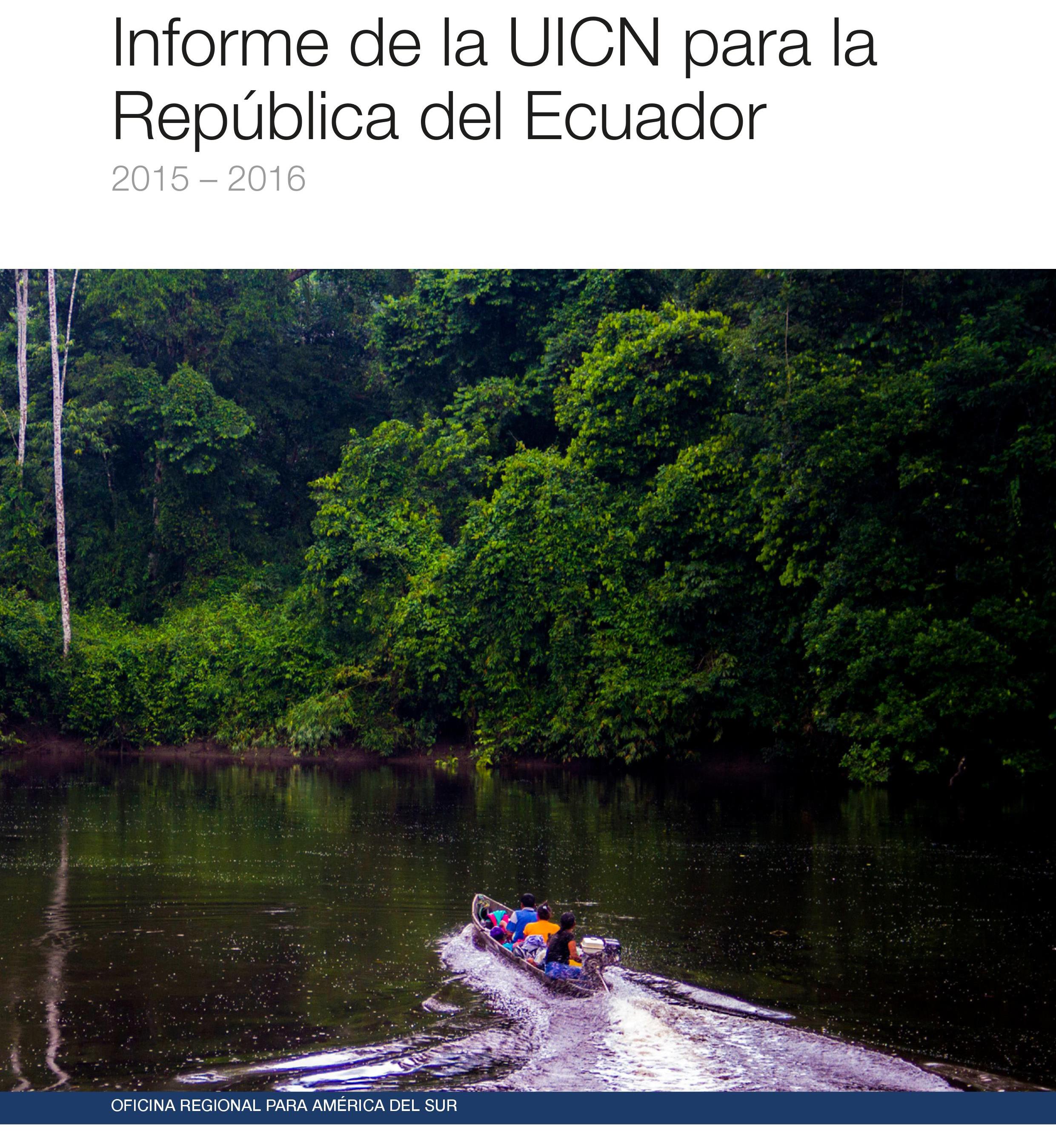 Informe de la UICN para la República del Ecuador
