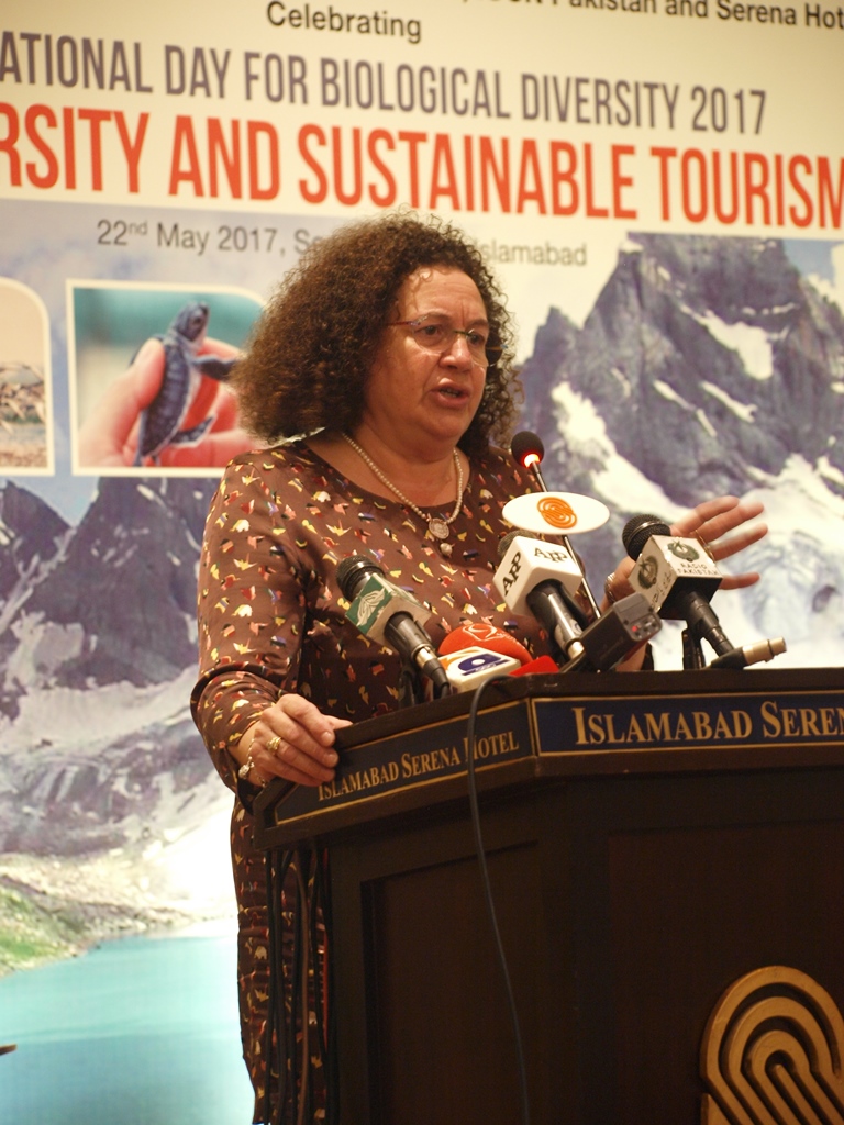 Ms. Santa Mole, Head of Italy’s Agency for Development Cooperation in Pakistan, highlighting the role of Ecotourism