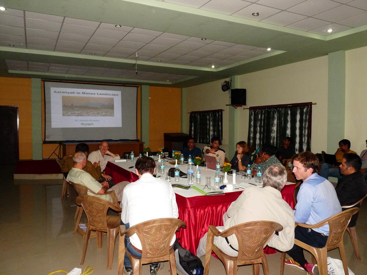 Meeting a ITHCP project consortium in Manas NP, Assam, India (S. Roy IUCN)