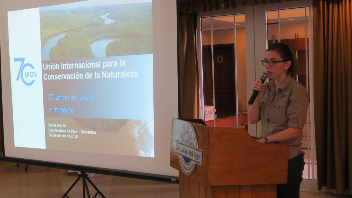 Ùrsula Parrilla, coordinadora de la Oficina de UICN para Guatemala resalta celebración del 70 aniversario de UICN
