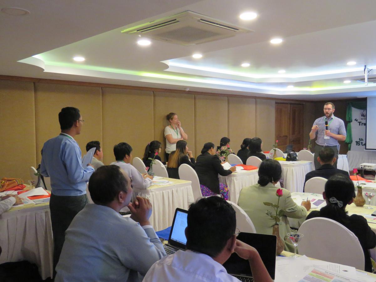 Participants at the Red List workshop in Myanmar