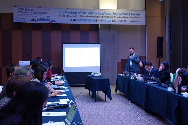 Mr. Raphael Glémet, Senior Programme Officer, Water and Wetlands, Asia - Natural Resources Group, IUCN Asia delivers an opening remarks during the workshop