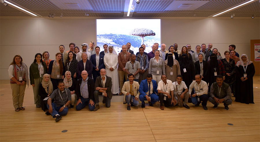 Participants in the17th International Socotra Conference, organized by the Friends of Socotra and the Arab Regional Centre for World Heritage in Manama, Bahrain during 25-28 October 2018. Firas Abd-Alhadi, Regional Vice-Chair for West Asia in IUCN CEC, 5t