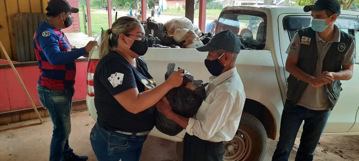En el caso específico de la RNVSA Manuripi en Bolivia, donde más del 95% de la población se vio afectada por el virus, el apoyo desde el proyecto resultó un impulso clave para la subsistencia de más de 400 familias. 