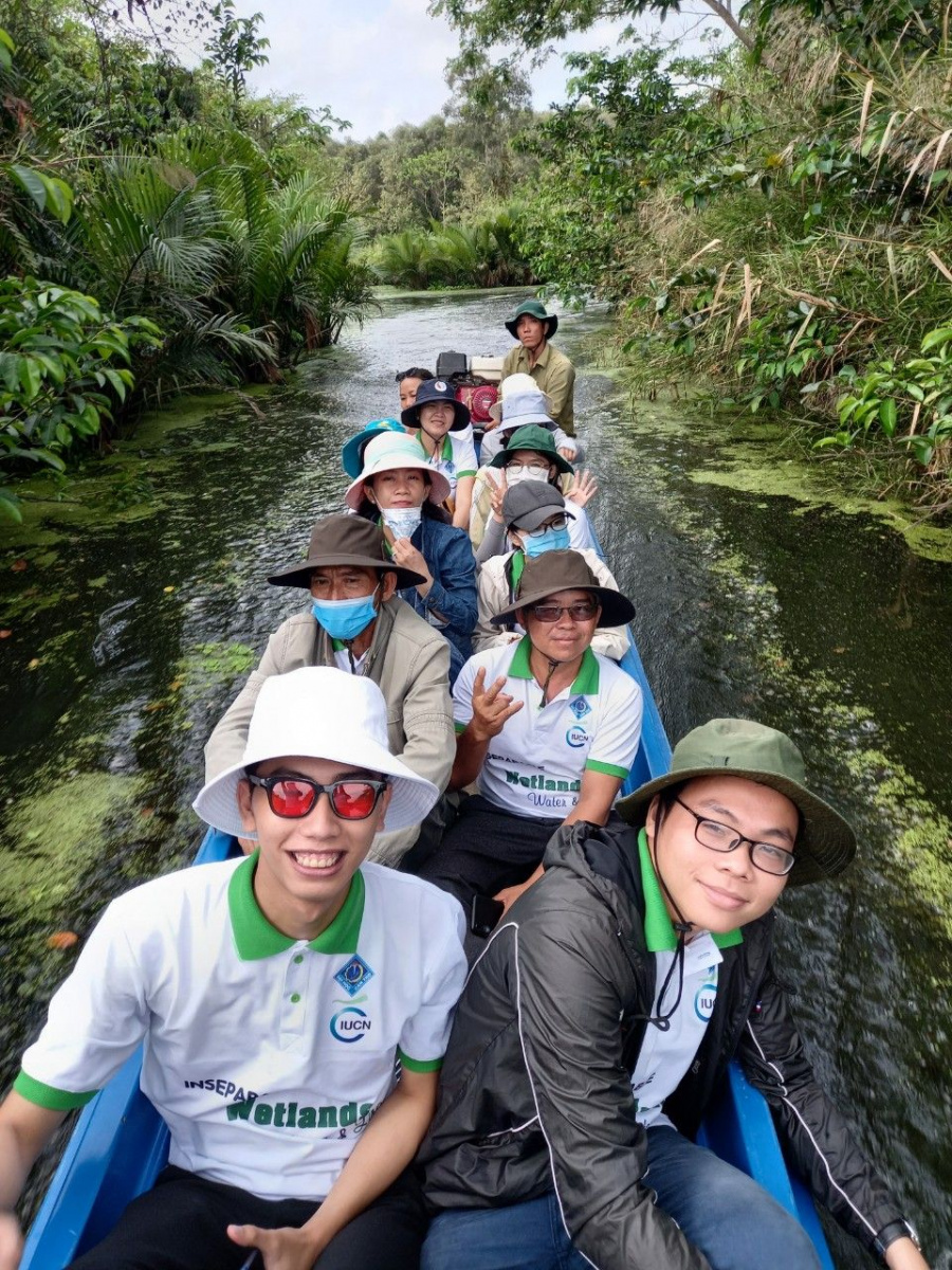 Training participants visit Lung Ngoc Hoang Nature Reserve © Can Tho University