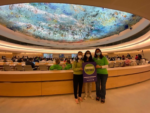 Participants at the Save Soil presentation, UN Geneva, April 5 2022