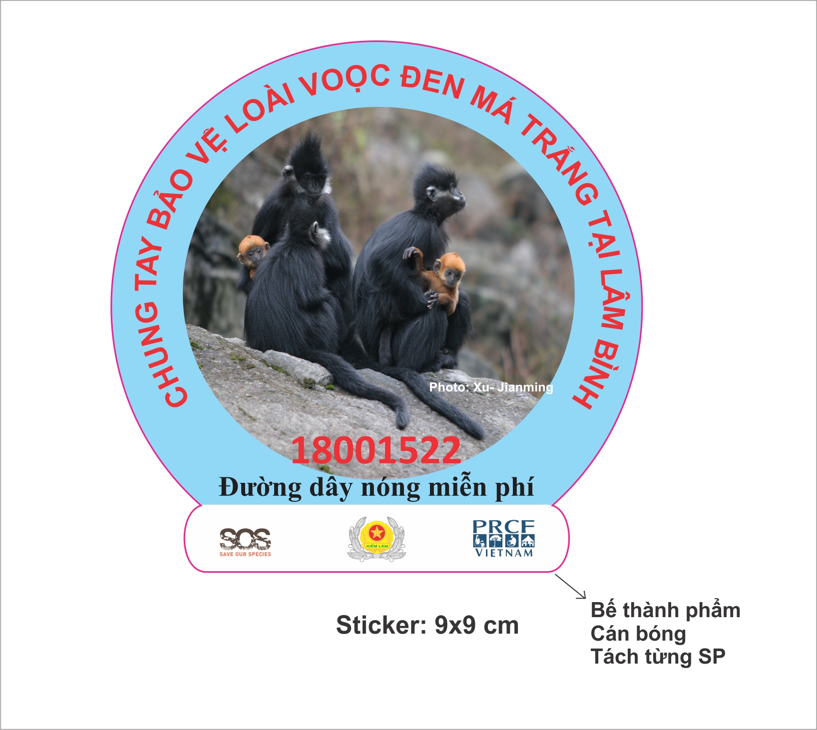 PRCF  Awareness Raising Sticker
