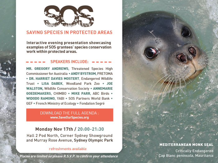 SOS - Saving Species in Protected Areas Flyer