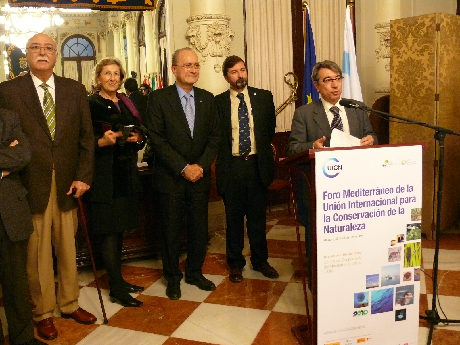 Celebracion del decimo aniversario del Centro de Cooperación del Mediterraneo en el Ayuntamiento de Malaga