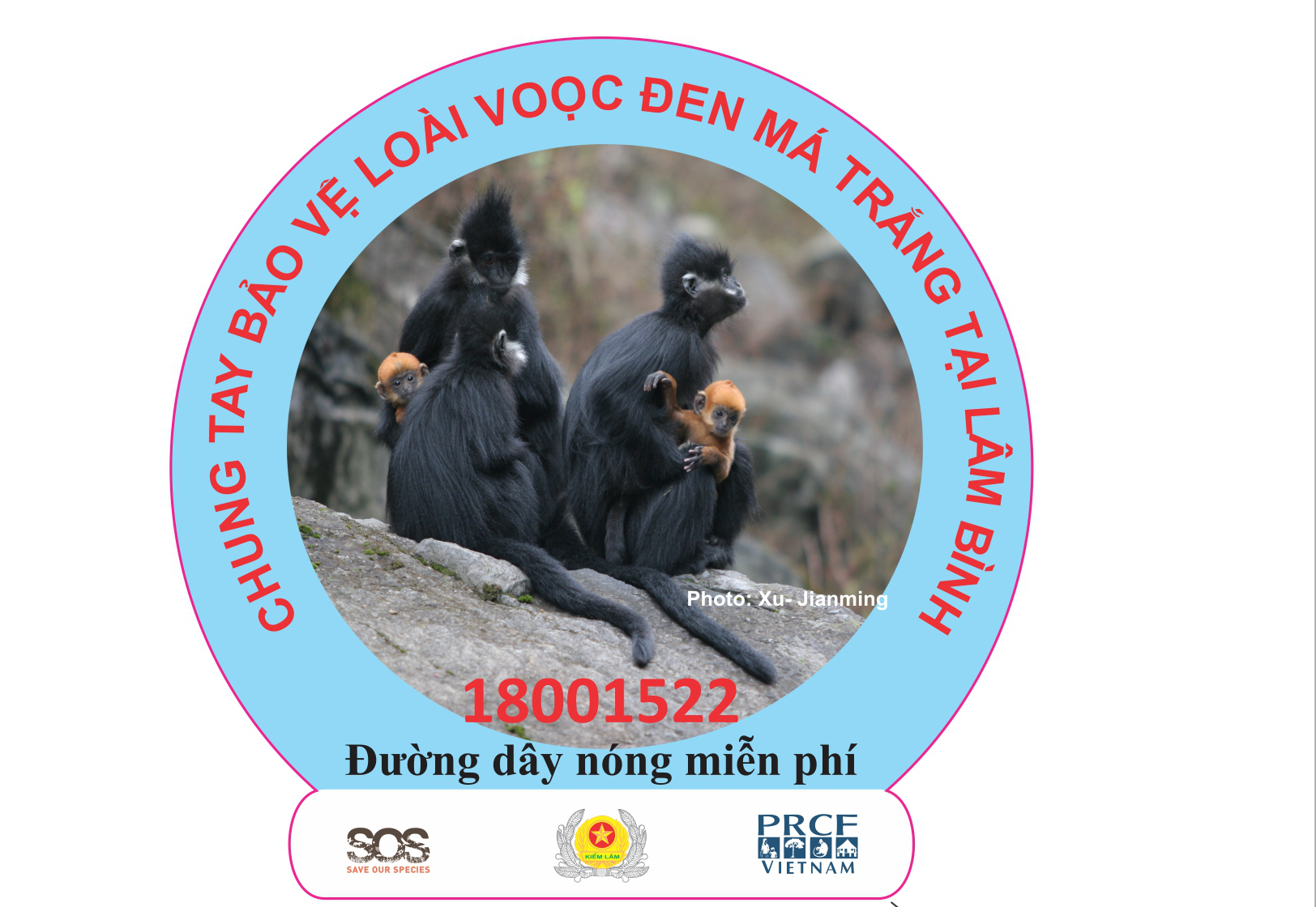 PRCF Awareness Raising Sticker