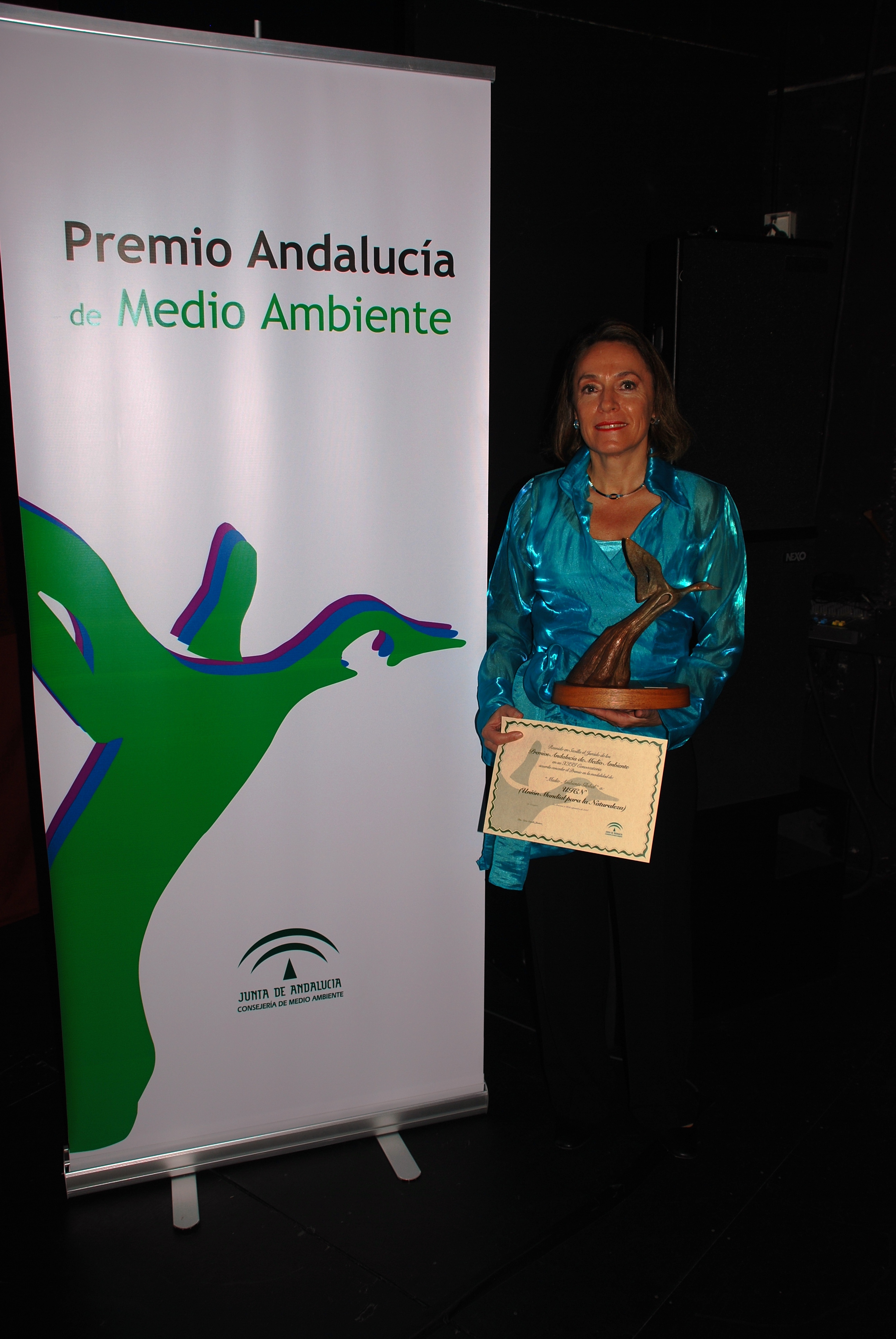 Margarita Astralaga recibe el premio de la Junta de Andalucía