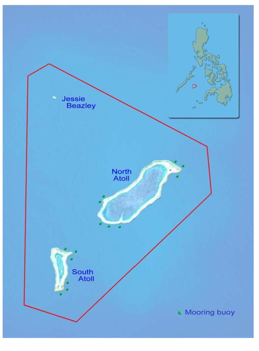 Tubbataha Reefs Natural Park Map
