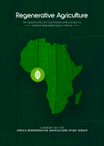 Green page with light green Africa 