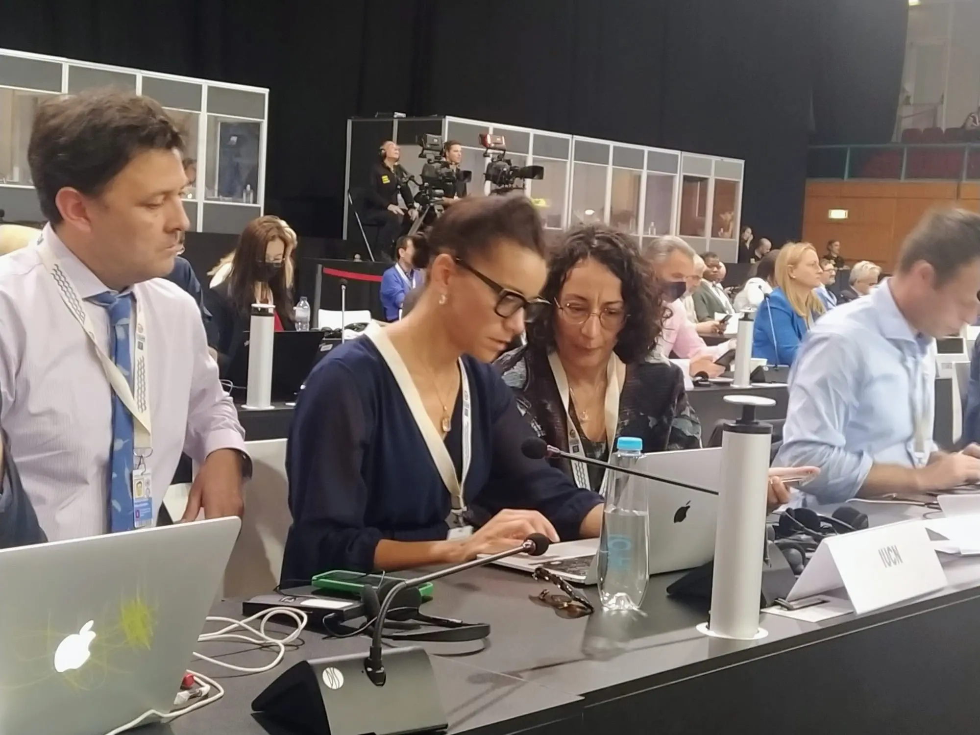 Felipe Paredes, Minna Epps, and Imen Meliane at UN Ocean Conference