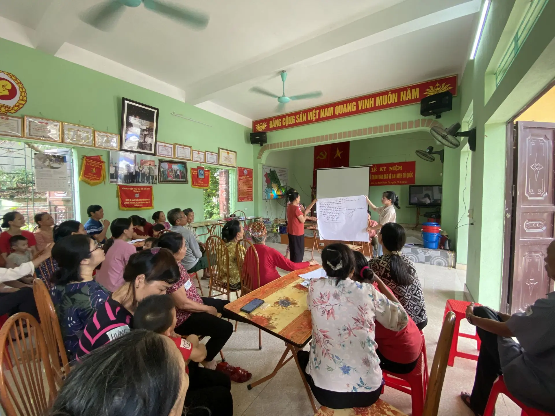 Health and Safety training in Vuon Thi, Viet Nam, 10 August 2022