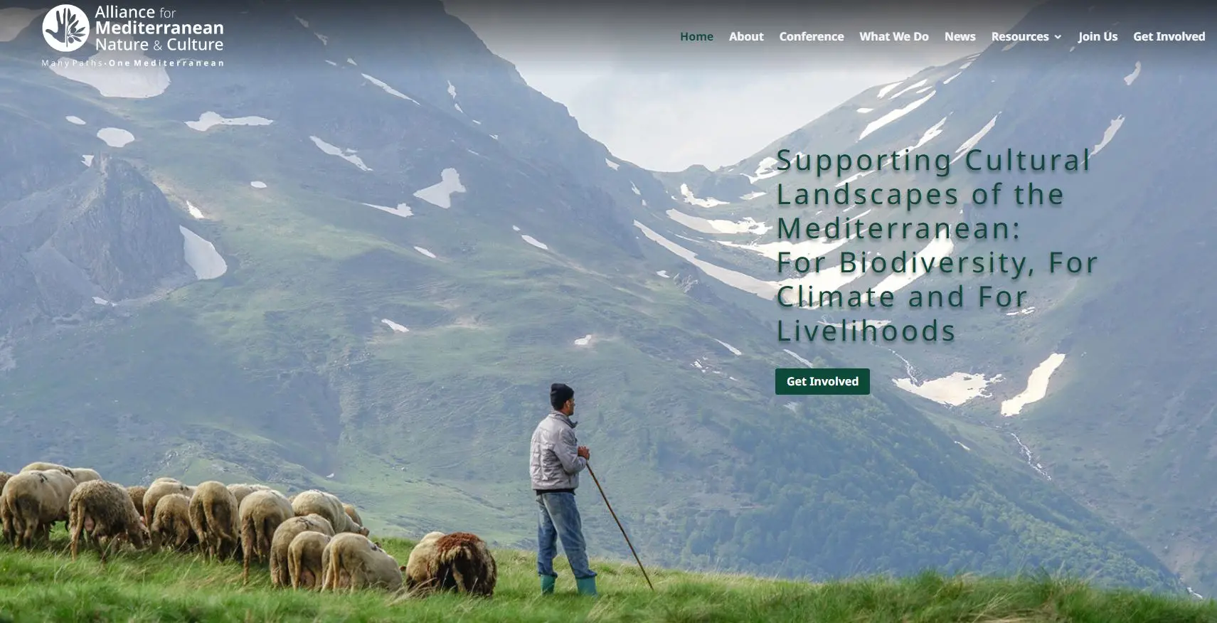 Website of Alliance for Mediterranean Nature & Culture