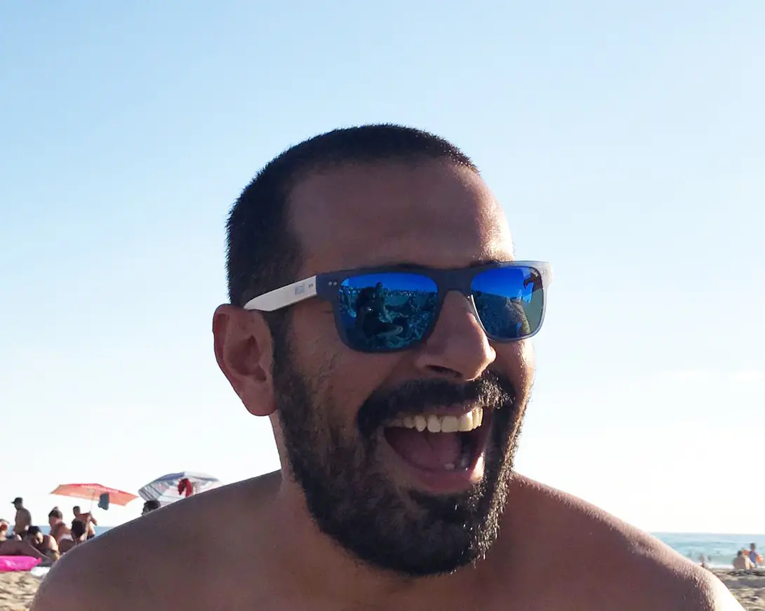 Ziad at the beach portrait