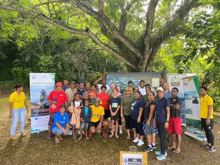 Sigatoka Sand Dunes National Park team and the community celebrating IDOF 2024.