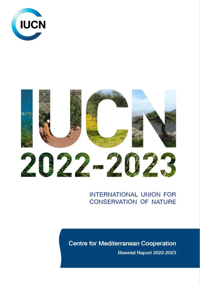 Cover of the 2022-2023 IUCN-Med biennial report
