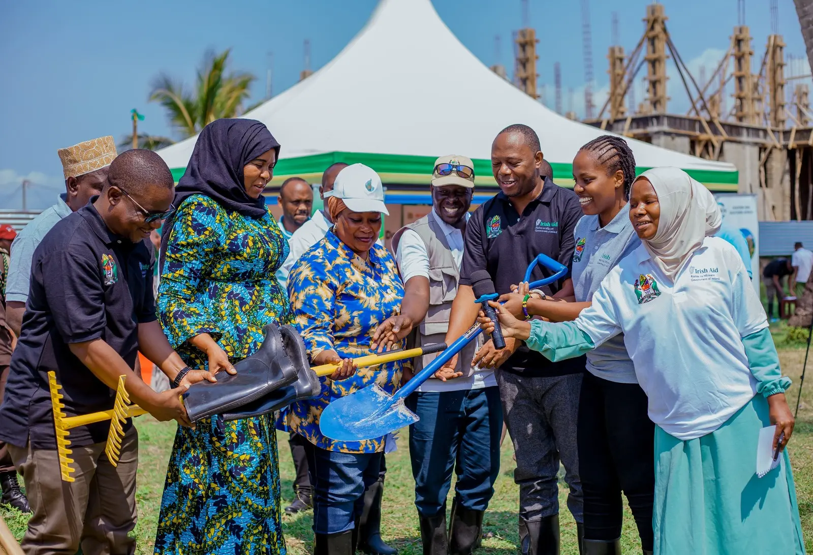 Hand-over of beach cleaning instruments in Tanga at Mangroves Day 2024