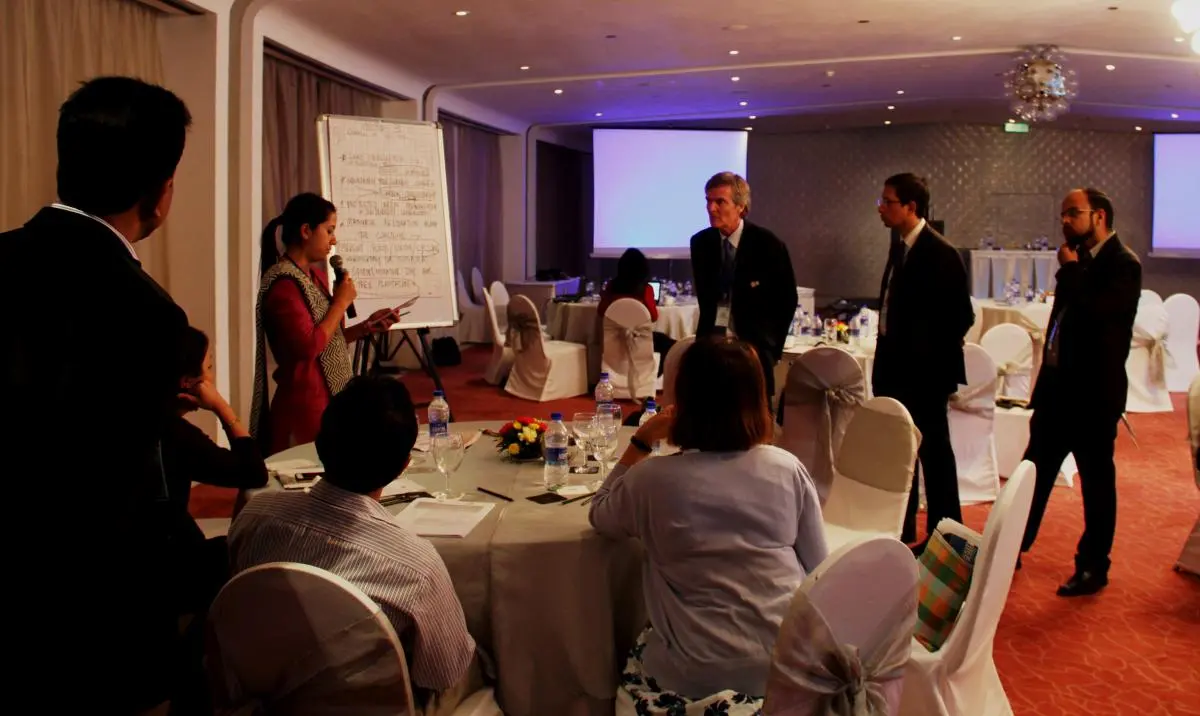 Participants participate in group discussions to explore the role of biodiversity and nature based solutions to DRR