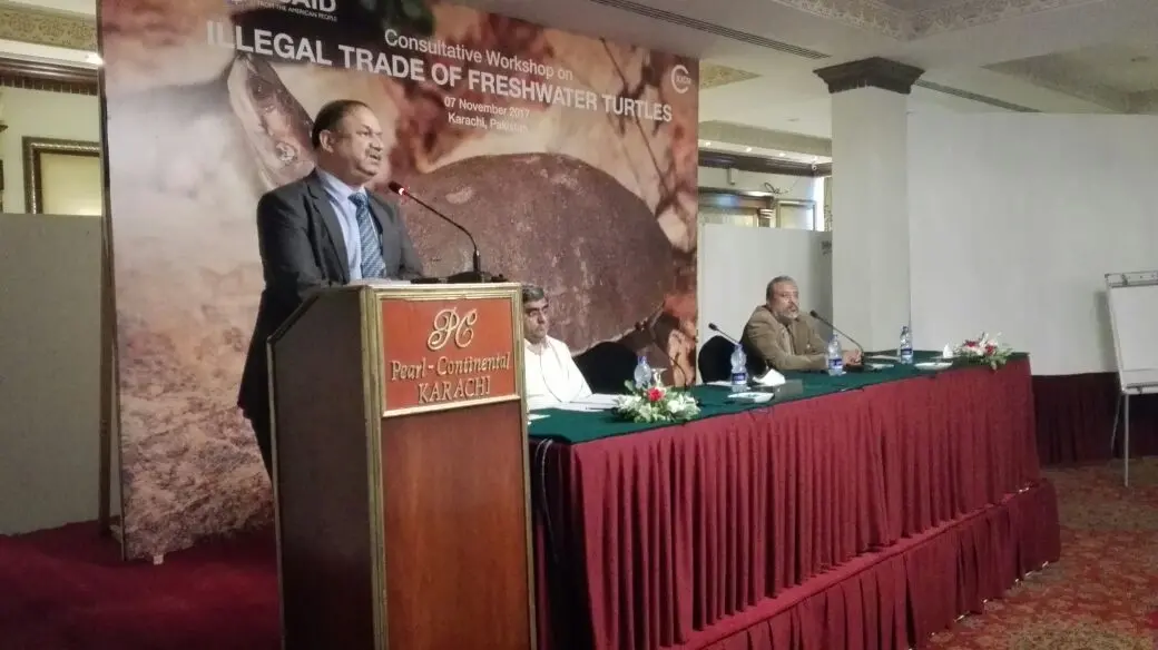 Mr. Mahmood Akhtar Cheema, Country Representative, IUCN Pakistan emphasised on the seriousness of the issue of illegal trade in this endangered species.