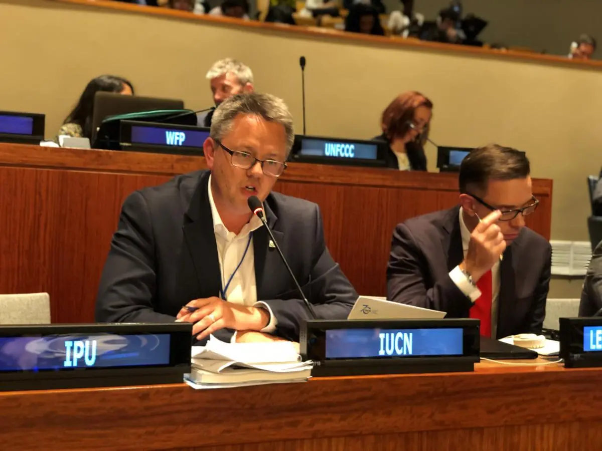 James Dalton at HLPF SDG6 review, 9 July 2018, New York