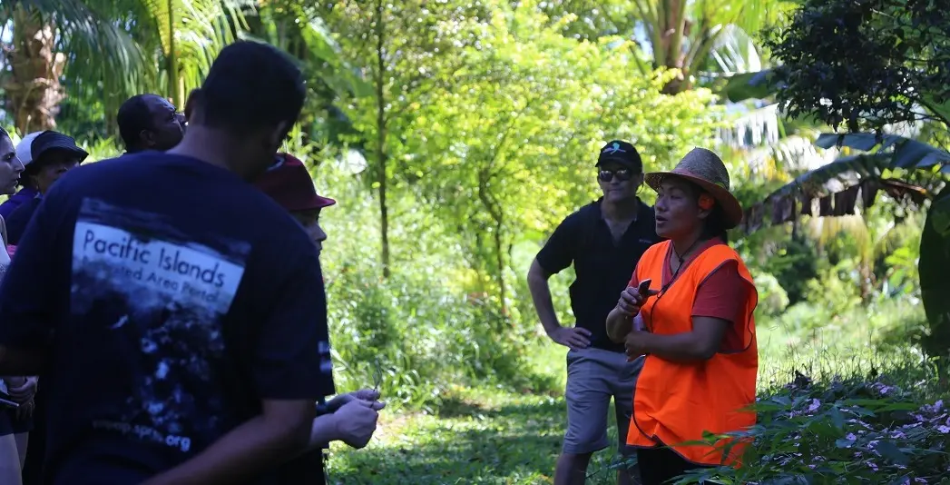 Field visit in privately protected area in Samoa, June 2018