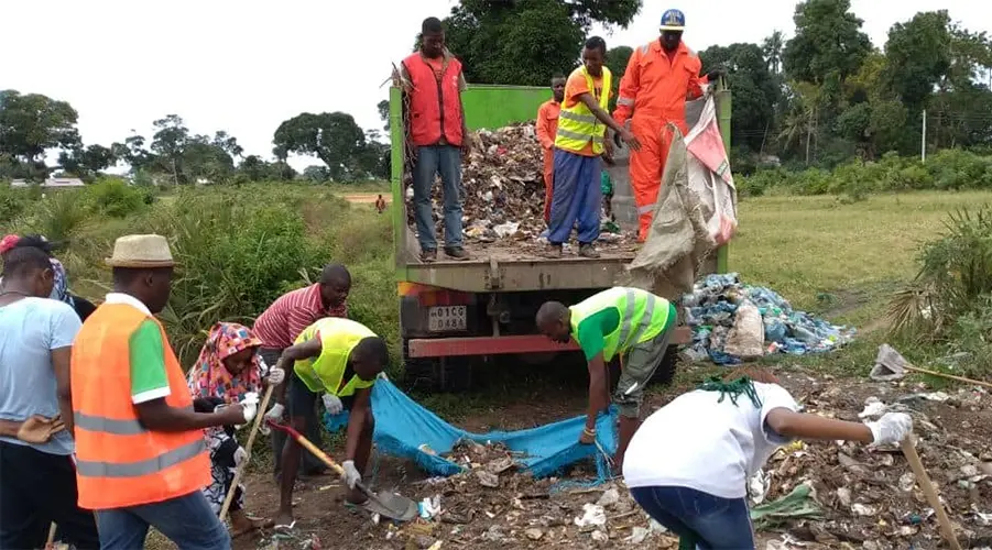 Mweza major dumpsite cleanup August 2018