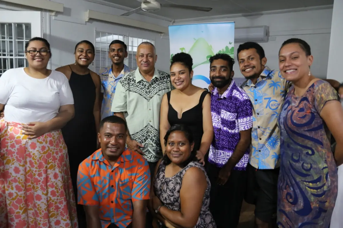 IUCN Youth Ambassadors with IUCN Oceania Regional Director Mason Smith