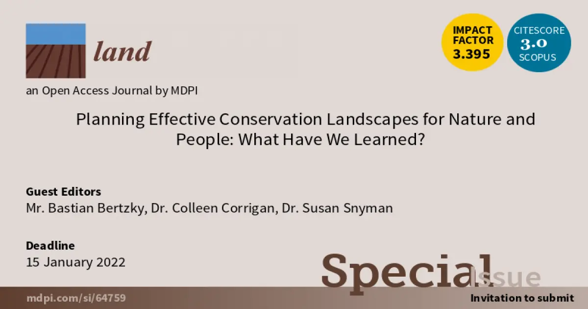 Land Special Issue - Planning Conservation Landscapes