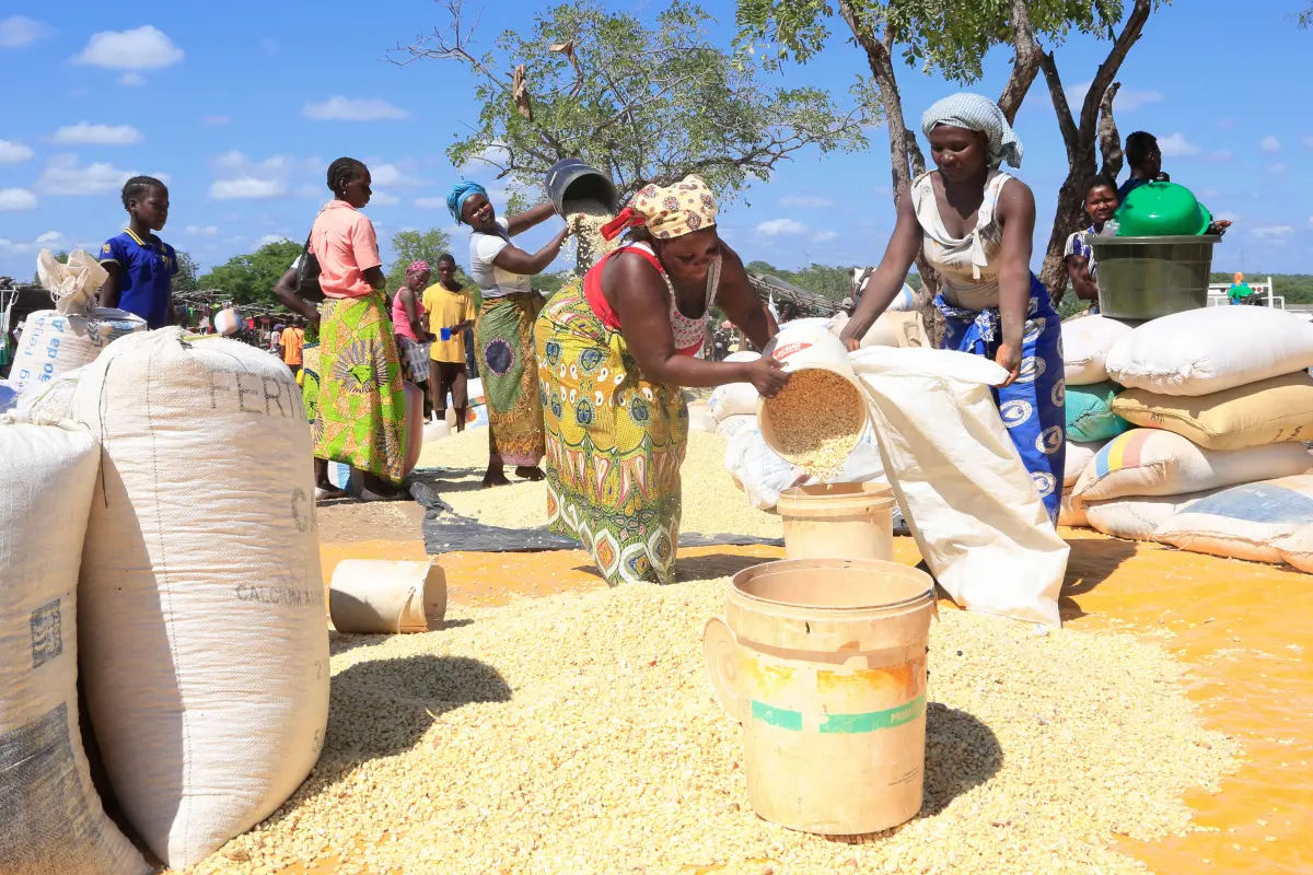 Woman at market, Mozambique