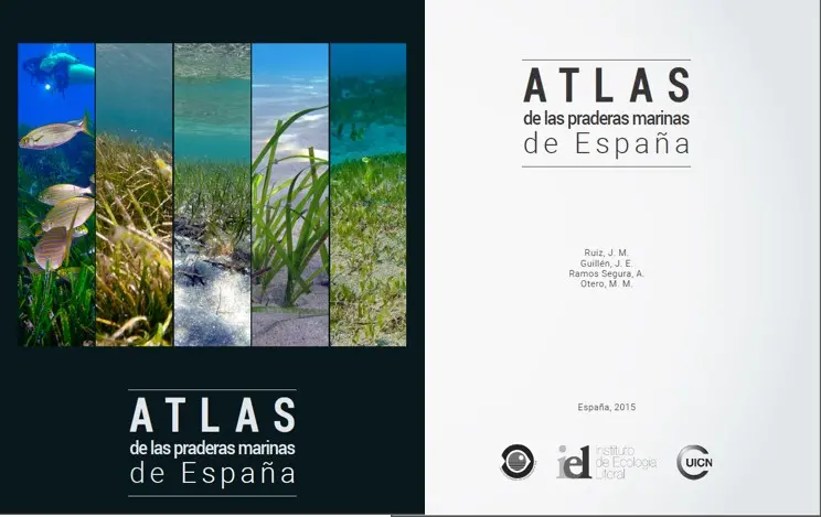 Cubierta de la publicación Atlas de praderas marinas de España