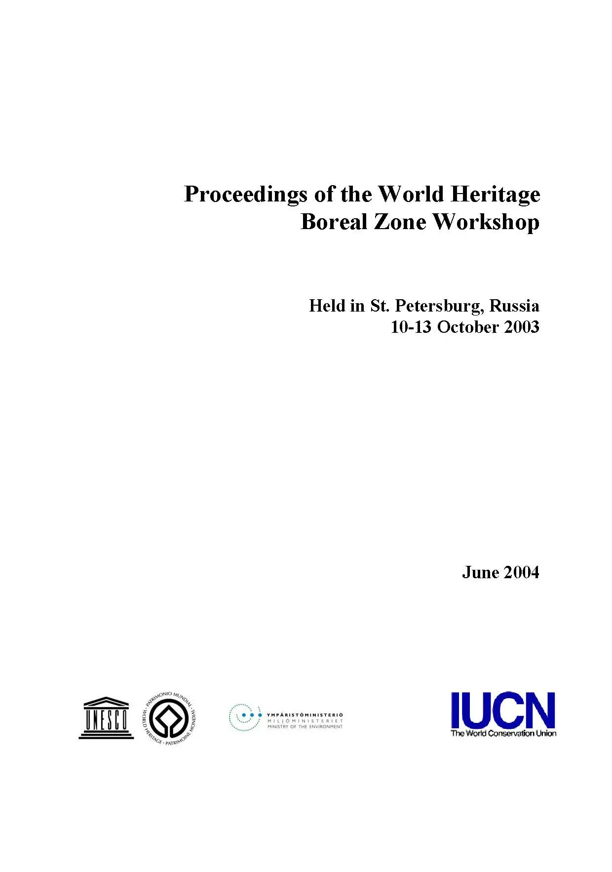 World Heritage in the Boreal Zone