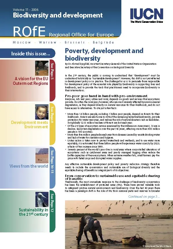 IUCN Pan-European Newsletter 11: Biodiversity and development