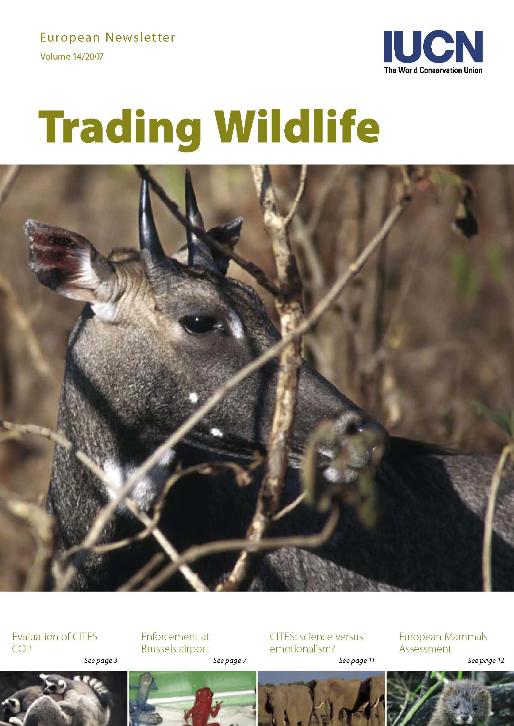 IUCN Pan-European Newsletter 14: Wildlife Trade