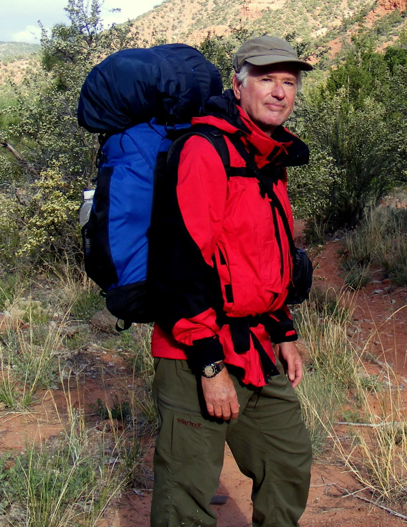Allen backpacking in Zion National Park in the Western U.S.