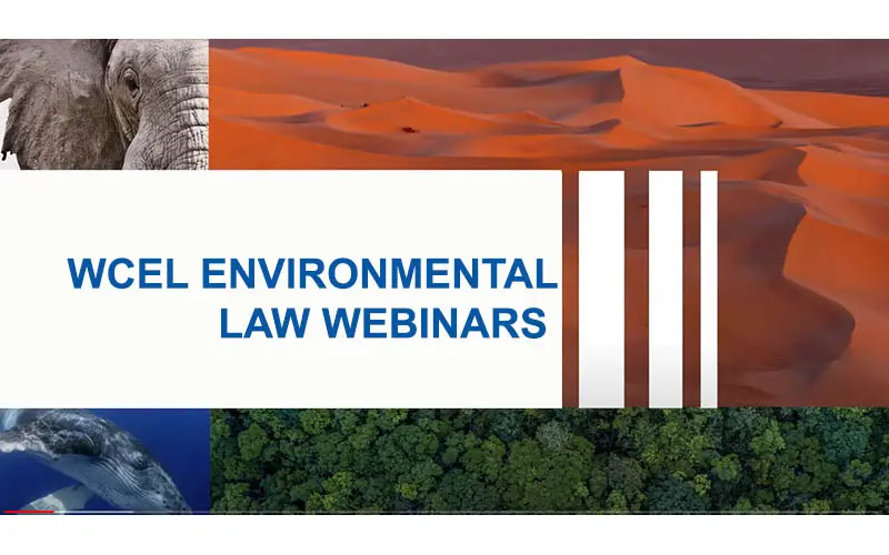 WCEL Environmental Law Webinars Logo