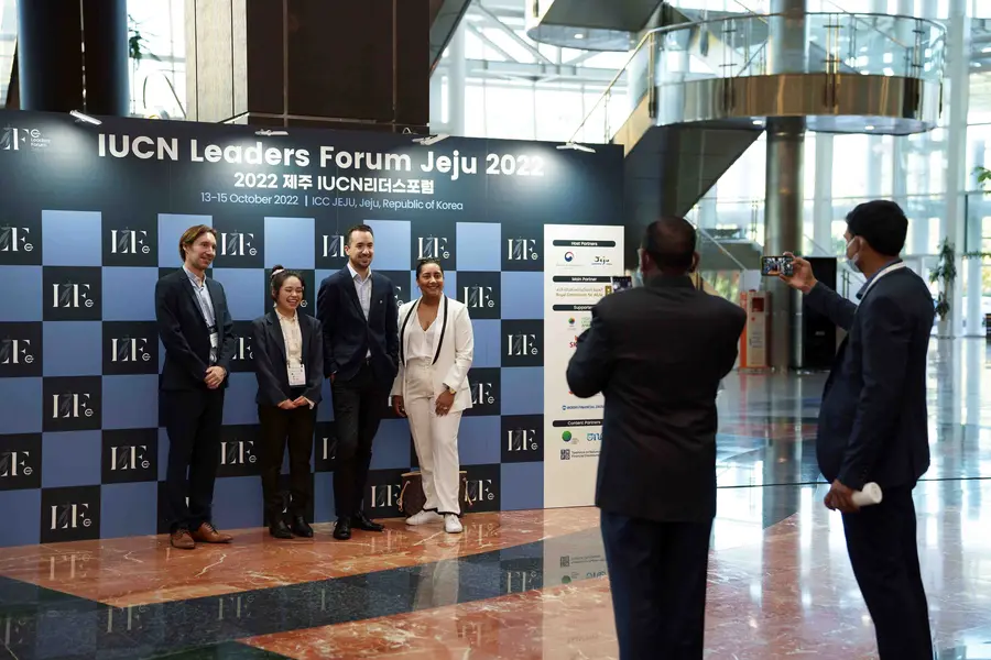 Participants at the IUCN Leaders Forum Jeju 2022